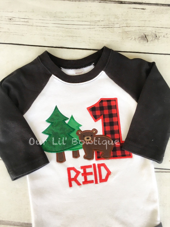 Lumberjack 1st birthday shirt sales