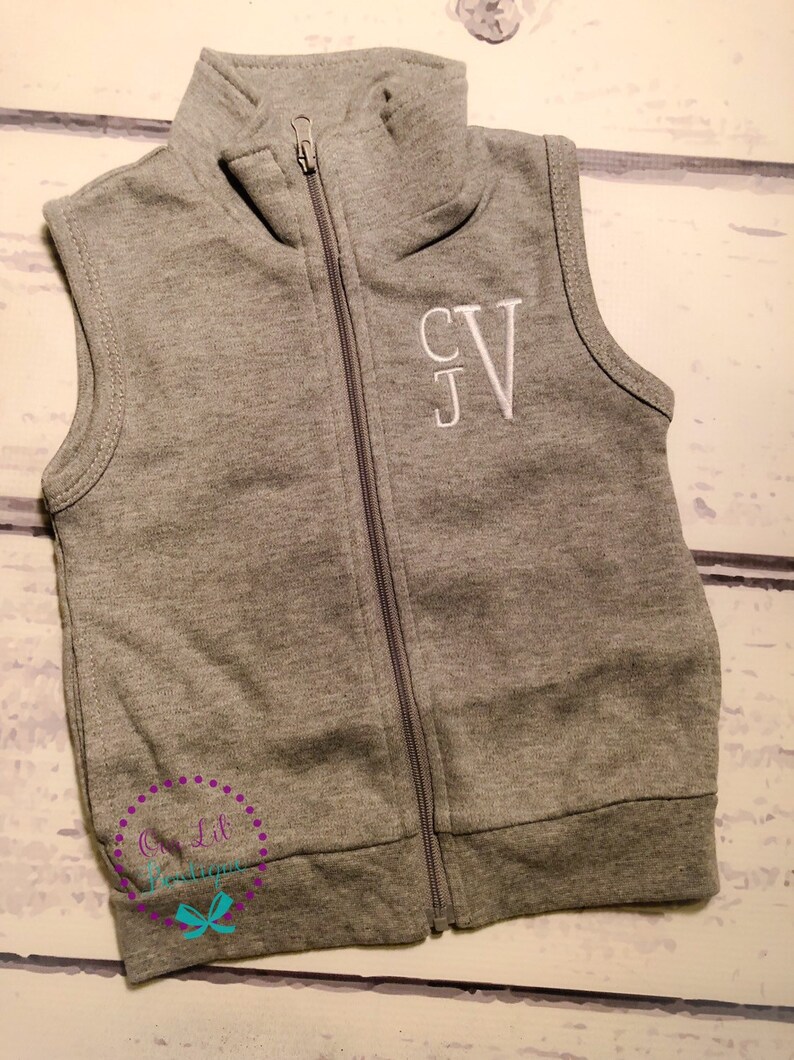 Personalized Kids Vest - Personalized Vest - Monogrammed Vest - Boys Monogram Vest - Gingham image 7