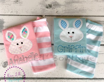 Personalized Easter Bunny Pajamas: Cotton Blend PJs