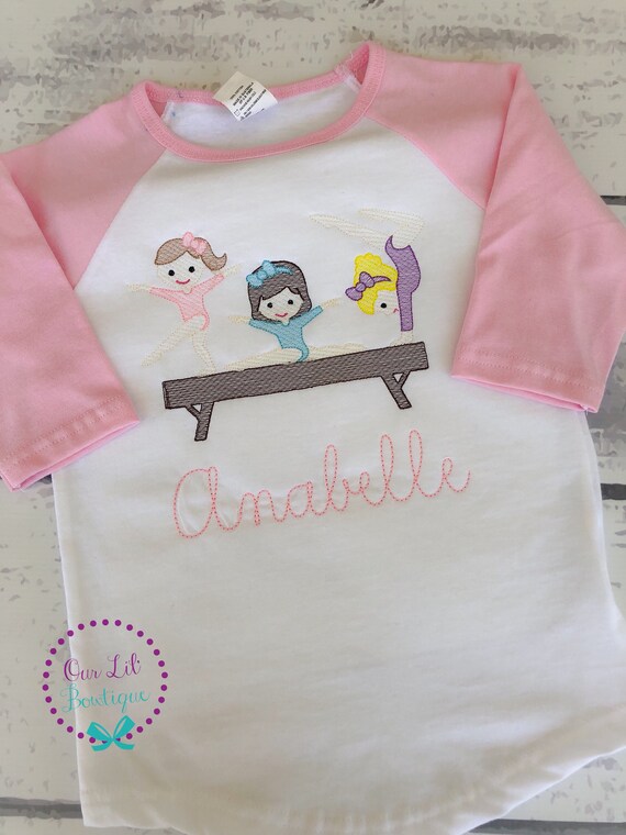 Gymnastics Shirt - Gymnast Sketch Design - Gymnastics Shirt - Gymnast -Personalized Gymnastics Birthday Shirt - Gym Shirt - Sketch Design Il_570xn