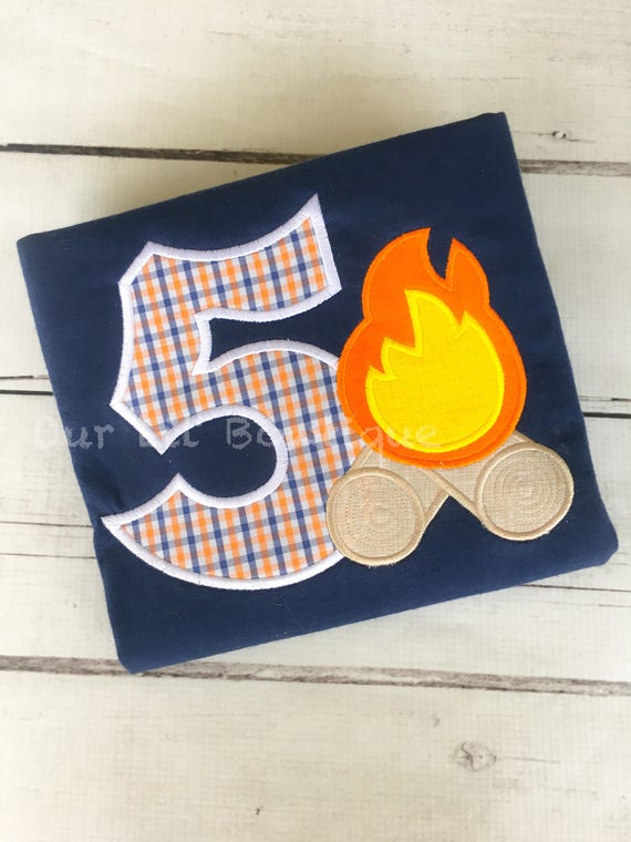 Camping Birthday Shirt - Campfire Birthday Shirt - Camp Birthday Shirt - Birthday Party - Birthday Shirt - Camping Birthday - Boys Birthday Il_570xn