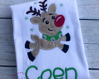 Deer Christmas Shirt - Reindeer Shirt - Kids Shirt - Boy Reindeer Shirt - Girl Reindeer Shirt - Sibling Christmas Shirt - Christmas Shirts