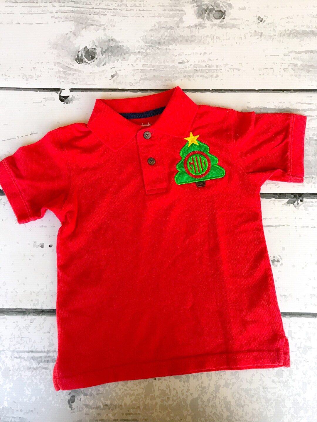 Polo de arbol de Navidad Polo de Navidad Polo de Navidad para ninos Monograma de Navidad Monograma Camisa de Navidad para ninos Polo monograma Etsy Espana