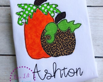 Pumpkin Halloween Shirt - Girls Pumpkin Shirt - Pumpkin Birthday Shirt -  Fall Shirt - Monogram Pumpkin Shirt - Pumpkin Trio Shirt