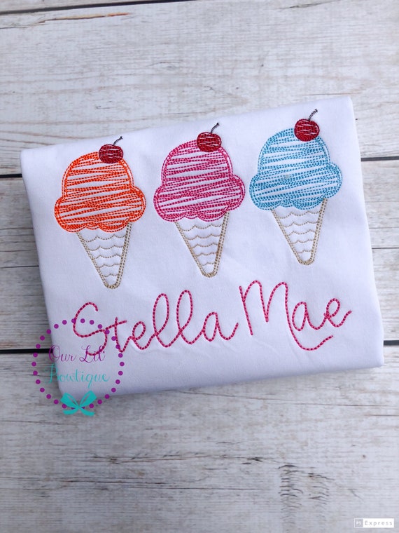 Ice Cream Birthday Shirt - Ice Cream Birthday - It's Sweet To Be Three - Birthday Shirt- Personalized Birthday - Personalized -Summer Shirt Il_570xn