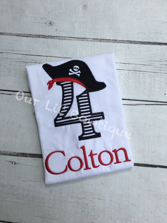Pirate Birthday Shirt - Personalized Birthday - Personalized Pirate - Boy - Girl - Toddler - Baby Il_570xn