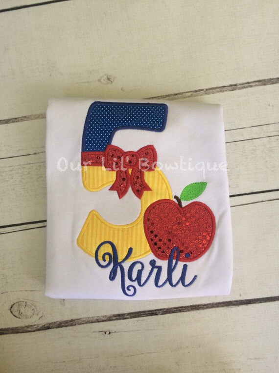 Apple Princess Birthday Shirt - Princess - Personalized Birthday Shirt - Apple Princess Dress - Princess Birthday Shirt-Girls Princess Dress Il_570xn