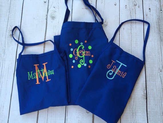 personalized mommy and me aprons