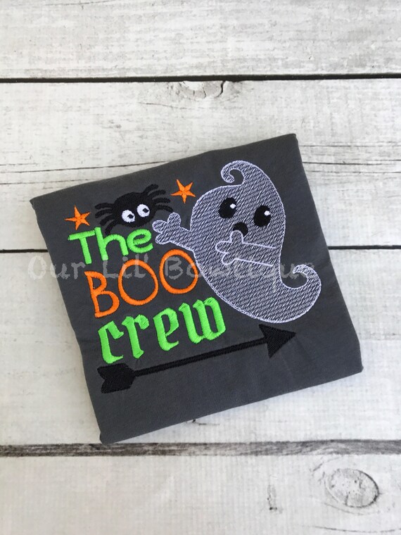 The Boo Crew Halloween Shirt - Halloween Shirt - Boys Halloween Shirt - Spider Shirt - Ghost Shirt - Personalized Halloween Shirt Il_570xn