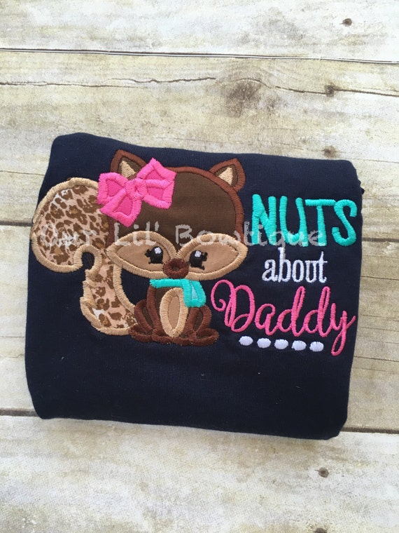 Nuts About Mommy - Nuts About Daddy - Mothers Day Shirt - Fathers Day Shirt -Bodysuit - Chipmunk - Woodland - Baby's First Il_570xn
