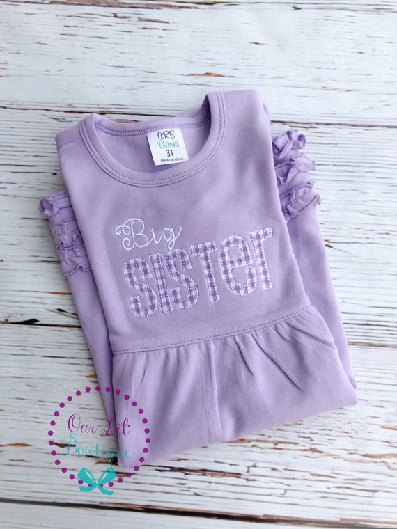 Big Sister Dress - Baby Announcement - Big Sister - Little Sister - Sibling Shirts - Pregnancy Announcement - Sister Shirt - Sister Dress Il_570xn