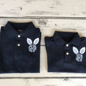Boys Easter Polo - Easter Blue Carrots main image 1