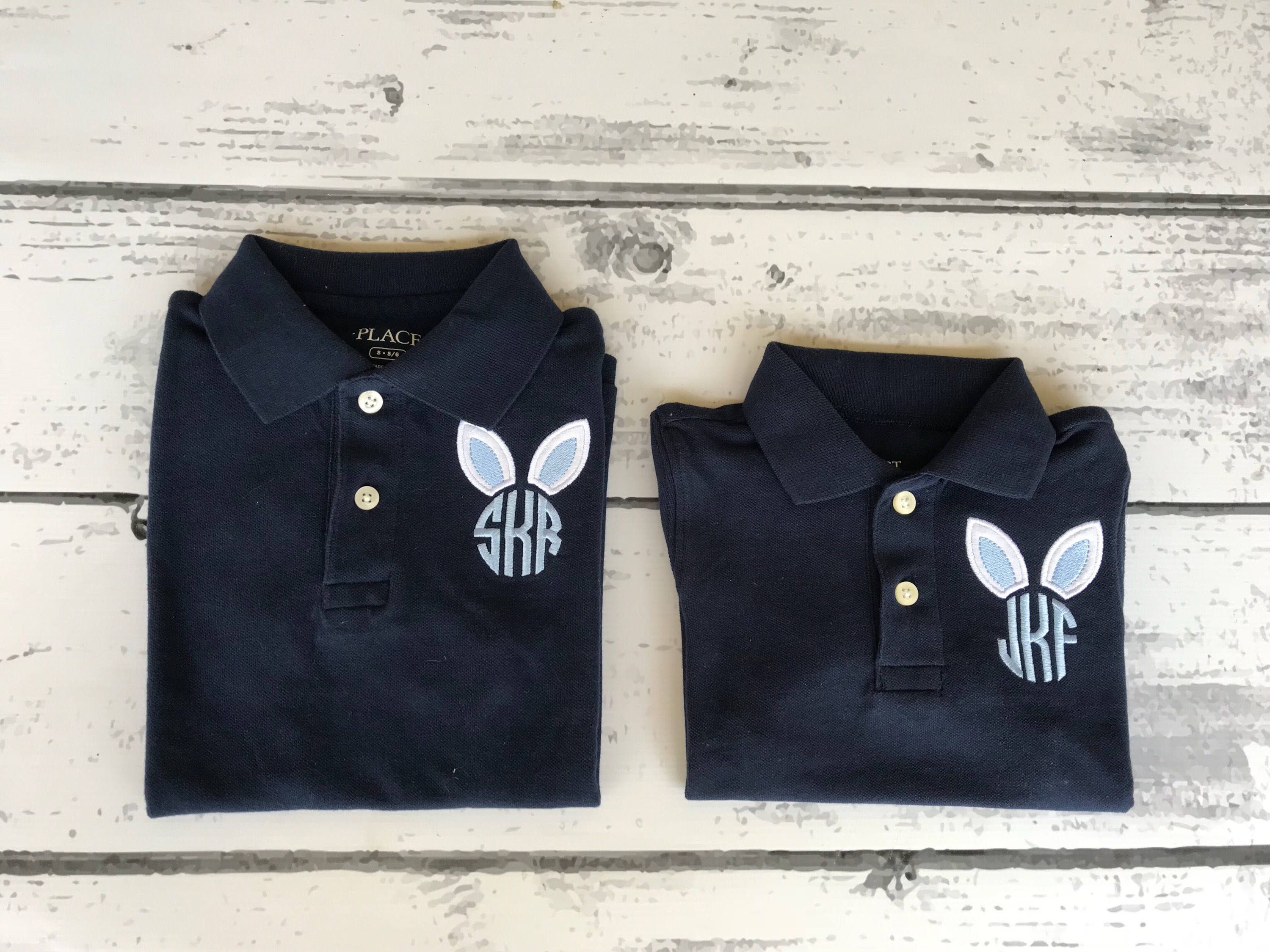Easter Polo Bunny Polo Easter Bunny Polo Bunny Monogram Etsy