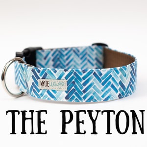 Herringbone Dog Collar, Boy Dog Collar, Girl Dog Collar, Dog Collars