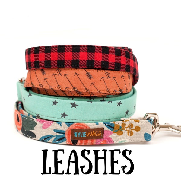 Dog Leash - Choose your fabric, length and width! cotton fabric dog leash, leash, dog lead