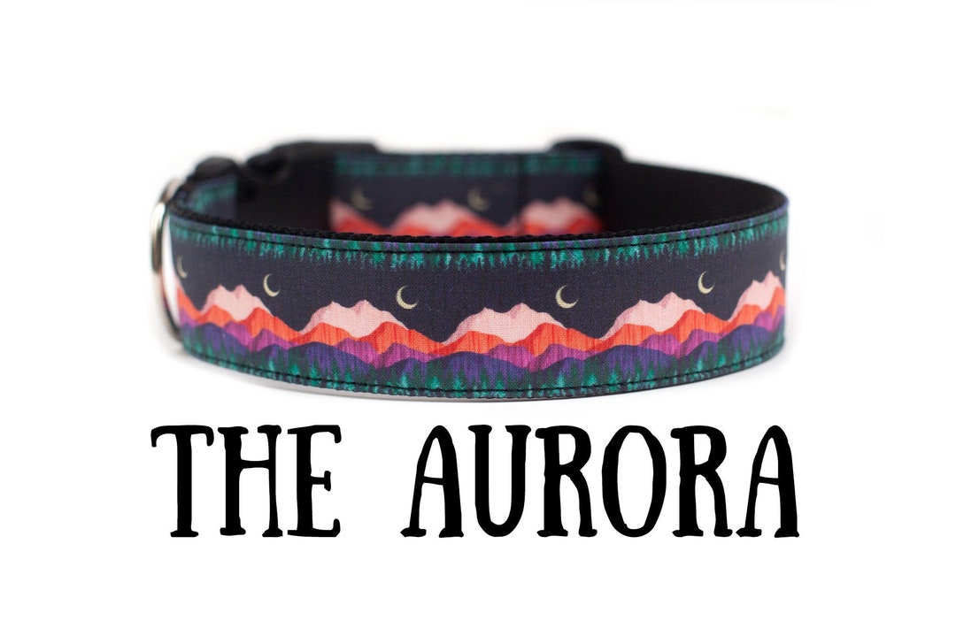 Mountain Dog Collar Forest Dog Collar Outdoor Nature Dog Etsy