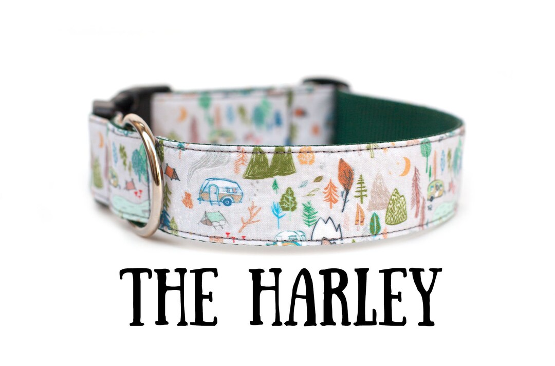 Camping Dog Collar, Outdoor Dog Collar, Mountain Dog Collar, Forest Dog