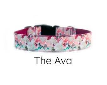 Mountain dog collar, forest dog collar, Outdoor Nature dog collar, wilderness dog collar, hiking dog collar, boy dog collar, girl dog collar