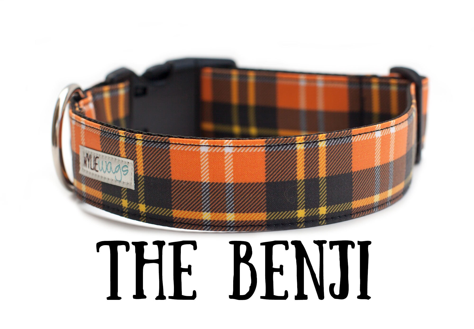 plaid dog collars