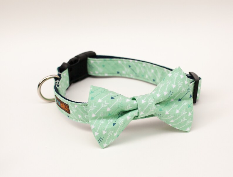 Dog Collar Bow tie Package -You choose any fabric! Mix and Match- bow tie dog collar, girl dog collar, boy dog collar, bow tie, dog bow tie image 8