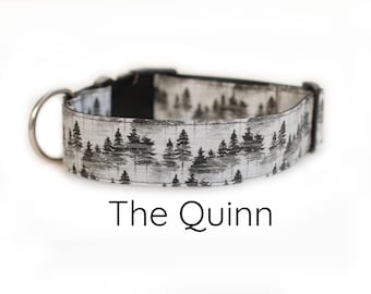 Forest dog collar, Trees dog collar, Outdoor Nature dog collar, wilderness dog collar, hiking dog collar, boy dog collar, girl dog collar