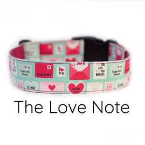 Valentine&#39;s Day dog collar, valentine dog collar, Valentine&#39;s day, girl dog collar, boy dog collar, love, dog bow tie