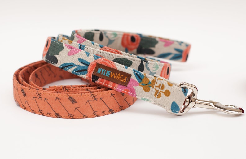 Dog Leash Choose Your Fabric Length and Width Cotton Etsy