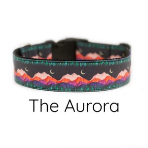 Mountain dog collar, Forest dog collar, Outdoor Nature dog collar, wilderness dog collar, hiking dog collar, boy dog collar, girl dog collar