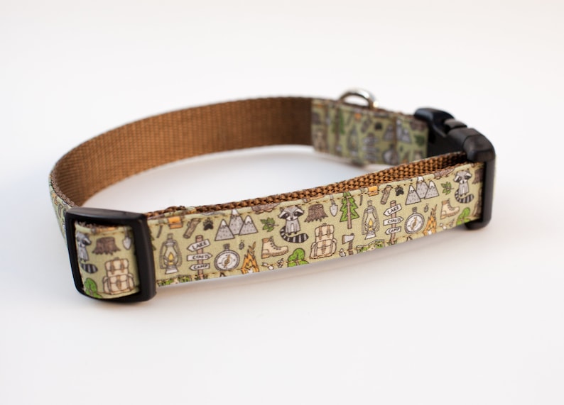 Camping Dog Collar Nature Dog Collar Outdoor Dog Collar Etsy