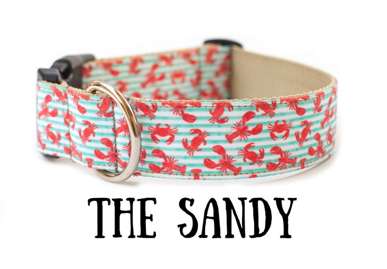 Lobster Dog Collar Crab Dog Collar Beach Dog Collar Ocean Etsy