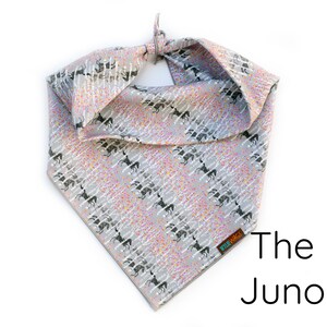 Horse Print Dog Bandana: Pink Floral Equestrian Style