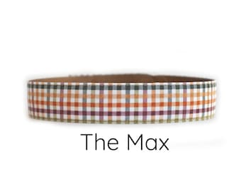 Fall Plaid Dog collar, Fall dog collar, autumn dog collar, boy dog collar, tartan plaid dog collar, girl dog collar, plaid dog collar