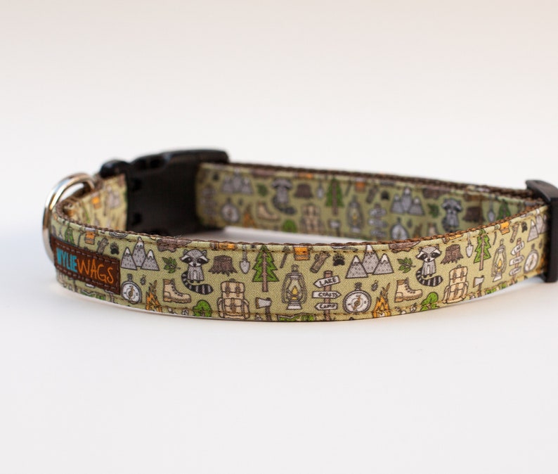 Camping Dog Collar Nature Dog Collar Outdoor Dog Collar Etsy