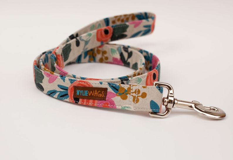 Dog Leash Choose Your Fabric Length and Width Cotton Etsy