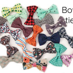 Dog Bow tie - You choose any fabric! Mix and Match - bow tie dog collar, boy dog collar, girl dog collar, bow tie, collar bow tie