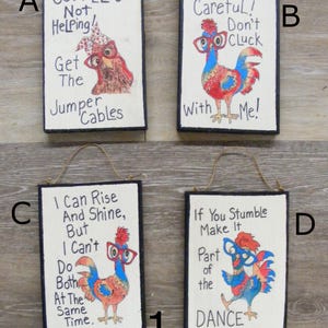 Hilarious Mini Chicken Signs