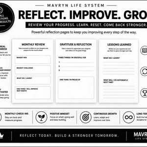 90-Day Goal Planner | Printable Planner PDF | Daily & Weekly Planner | Habit Tracker | Productivity Planner | Digital Download image 6