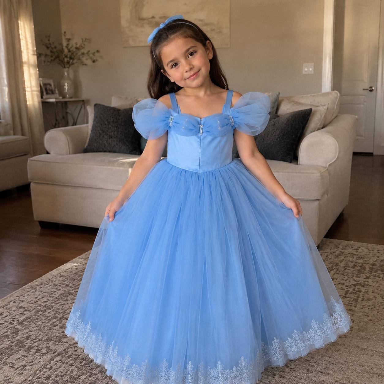 cute dresses for 7 year olds Old Girl Dress Beautiful and elegant everywhere smarttag_size_in_stock:        6 Size:US14/UK18 Summer dresses Anora A duchess silk