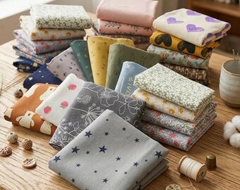 100% Cotton Velvet Fabric – Soft Brushed Flannel for Sewing Crafts, Baby Clothes, Quilting