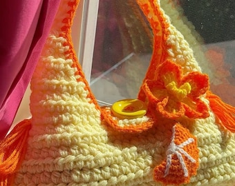The Citrus Dainty Bag | Handmade Crochet Fruit Themed Bag