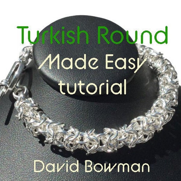 Turkish Round Made Easy Chainmaille Tutorial, jewelry instructions, chain maille pattern, make chainmaille bracelet