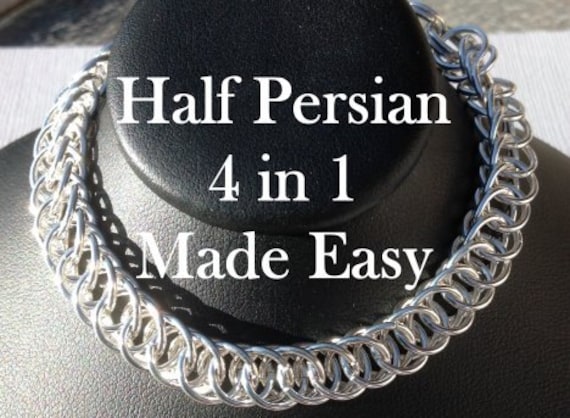 Chainmaille tutorial, Easy chainmaille instructions for HP 4 in 1, Jewelry instructions in PDF download
