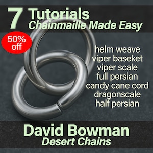 HALF PRICE! 7 Chainmaille Tutorials Made Easy Chain Maille Tutorial Jewelry Instructions