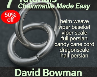 HALF PRICE! 7 Chainmaille Tutorials Made Easy Chain Maille Tutorial Jewelry Instructions