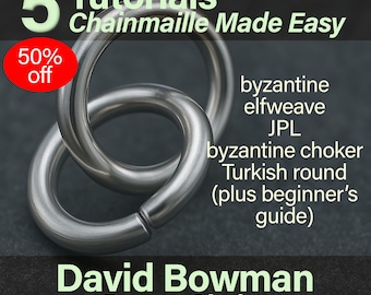 HALF PRICE 5 Chainmaille Tutorials PART 2, Chain Maille Made Easy Jewelry Instructions, Easy to follow chainmaille instructions