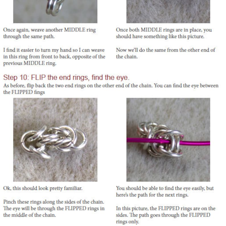 Byzantine Made Easy, Chainmaille Tutorial, Jewelry Making Instructions ...