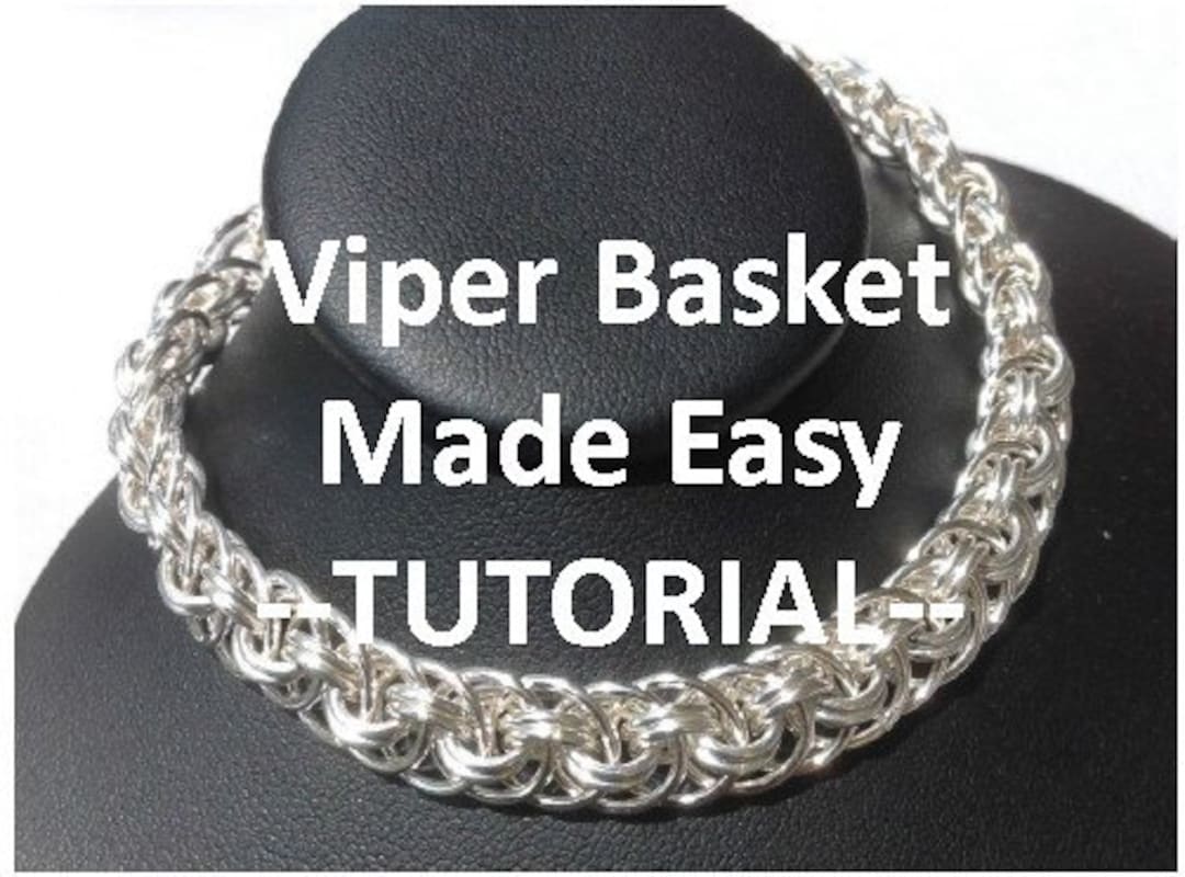 Easy Chainmaille Instructions for Viper Basket Weave, Easy Chainmaille ...