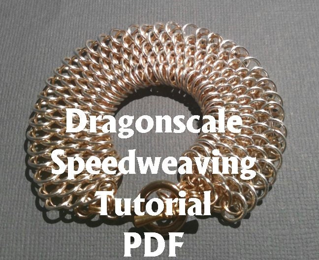 Dragonscale Bracelet Kit, Chainmaille Kit, Stainless Steel, Chainmail Kit,  Jump Rings, Chainmaille Bracelet Kit, Chainmail Tutorial 