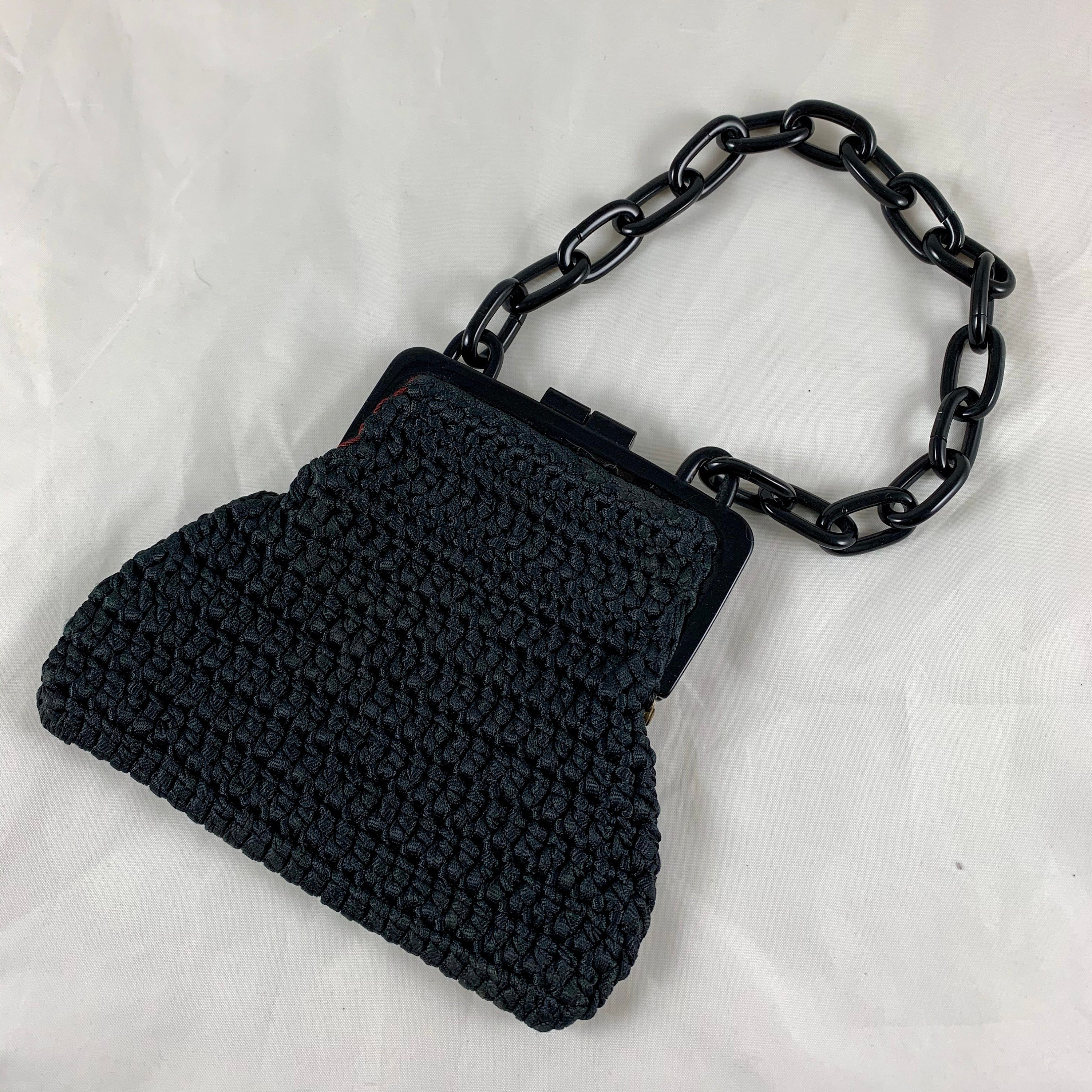 CARRIE FORBES 黒 編み物 ハンドバッグ Carrie Forbes Bag - Etsy