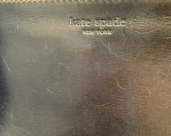 1993 Premiere Collection Kate Spade New York Black Leather Tote